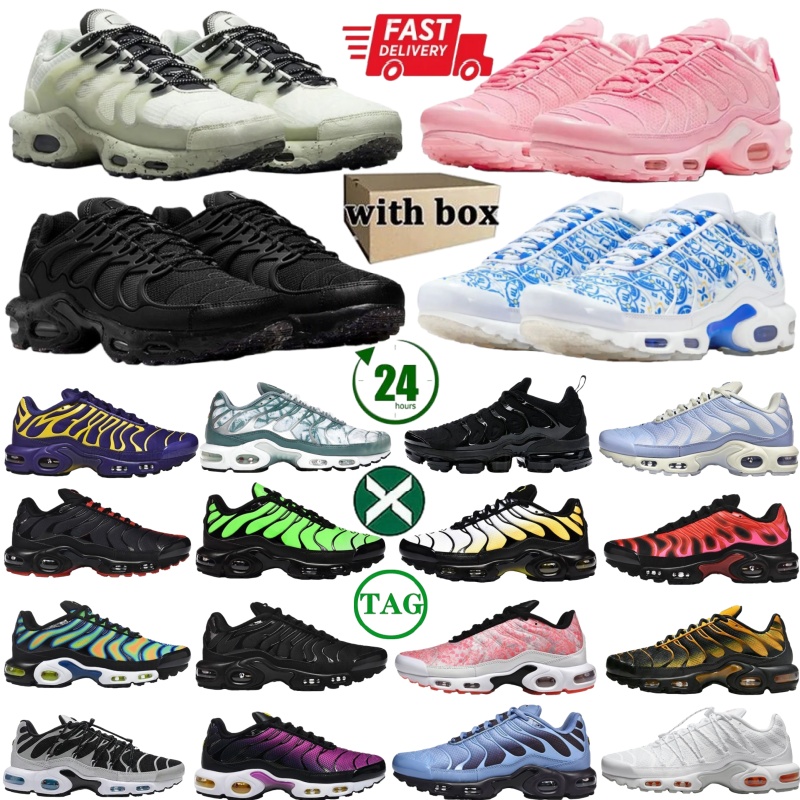 Tnss Chaussures Tn Designer Running Shoes Plus Sneakers Womens tns utility palm trees green white red lisboa barcelona Tuned Outdoor Mens Trainers tnplus Sneakers