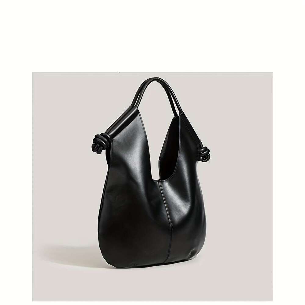 Eonothem French Inspired Women Shoulder Bag Tote With Adjustable Braided Handles, Spacious Minimalist Design For Daily Use & Travel, Deep Brown