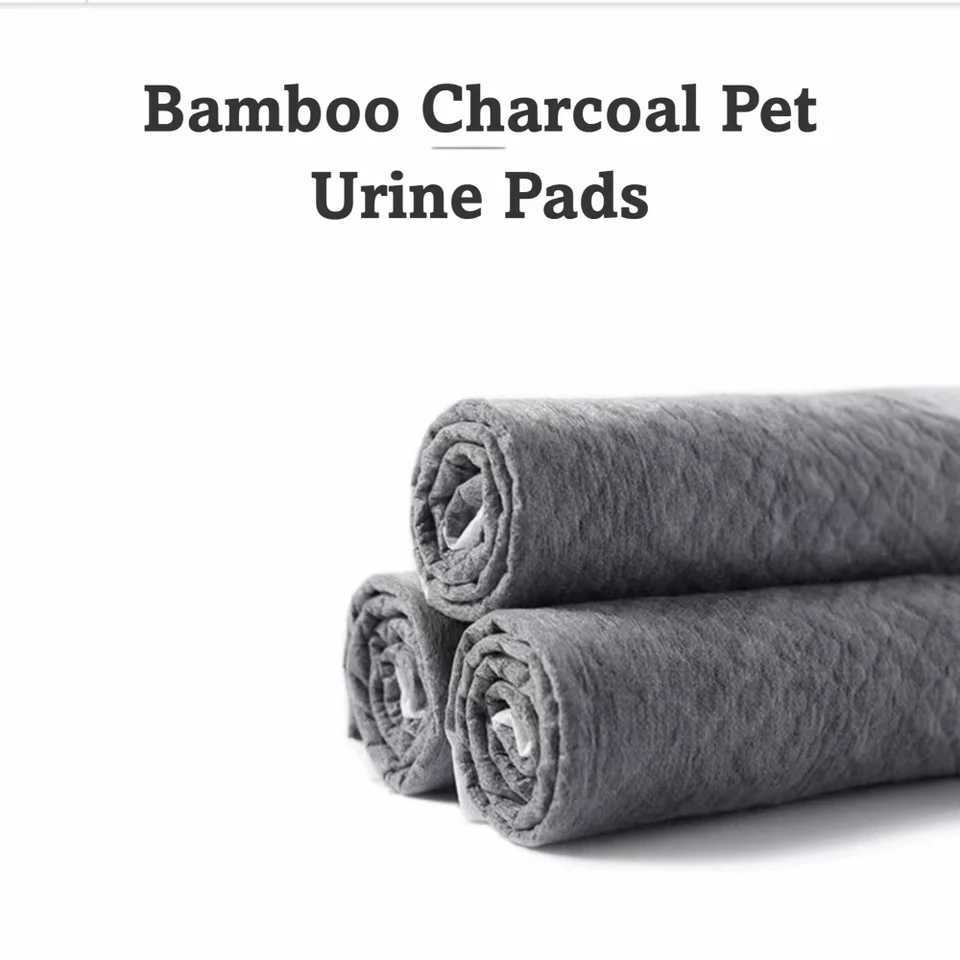 100pcs/40pcs/50pcs Super Absorbent Pet Cushion Thickened Disposable Dog Training Pee Pad Absorbent Bamboo Charcoal Diaper Mats C251105