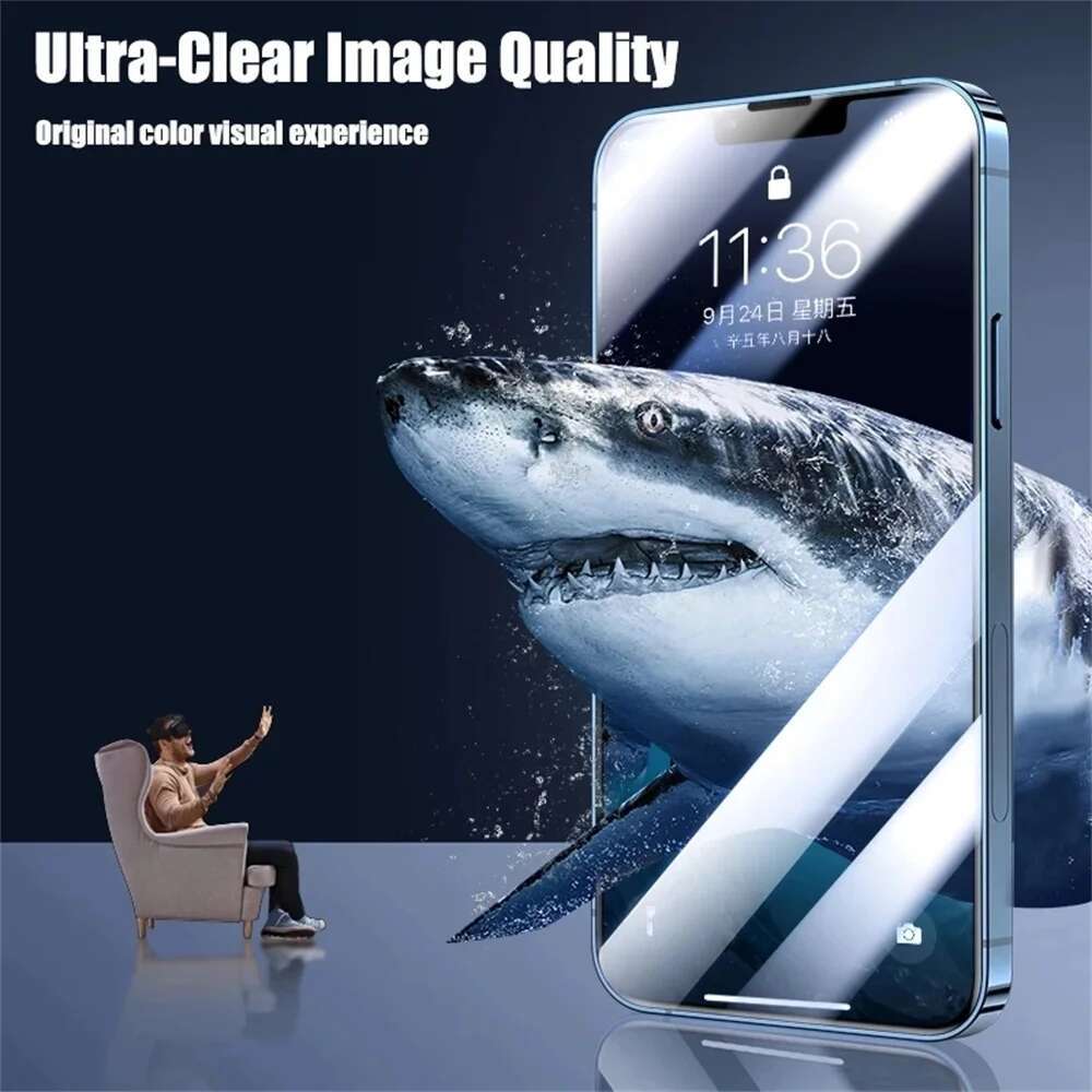 protector pantalla For IPhone 16 14 13 12 11 Max Tempered Glass iPhone 15 Pro max Screen Protector iPhone13 Mini Cristal templado iPhone14 Plus Front 