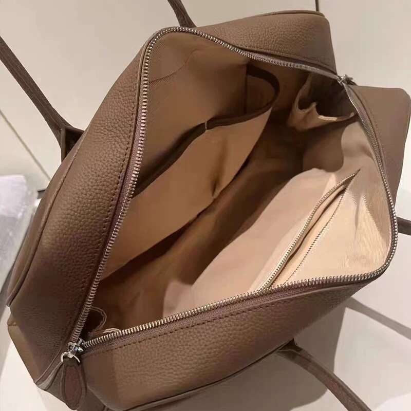 Custom Initials Genuine Leather Elena Grain Bags For Women Designer Handbags Purses 2025 New In Cowhide Underarm Shoulder