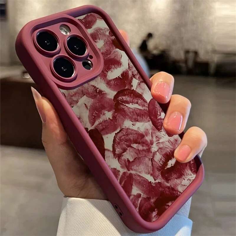 Moonlit Red wer Printed Phone for 15 Case IPhone 16e 11 13 12 14 16 Pro Max XR XS X 7 8 Plus Shockproof Cover