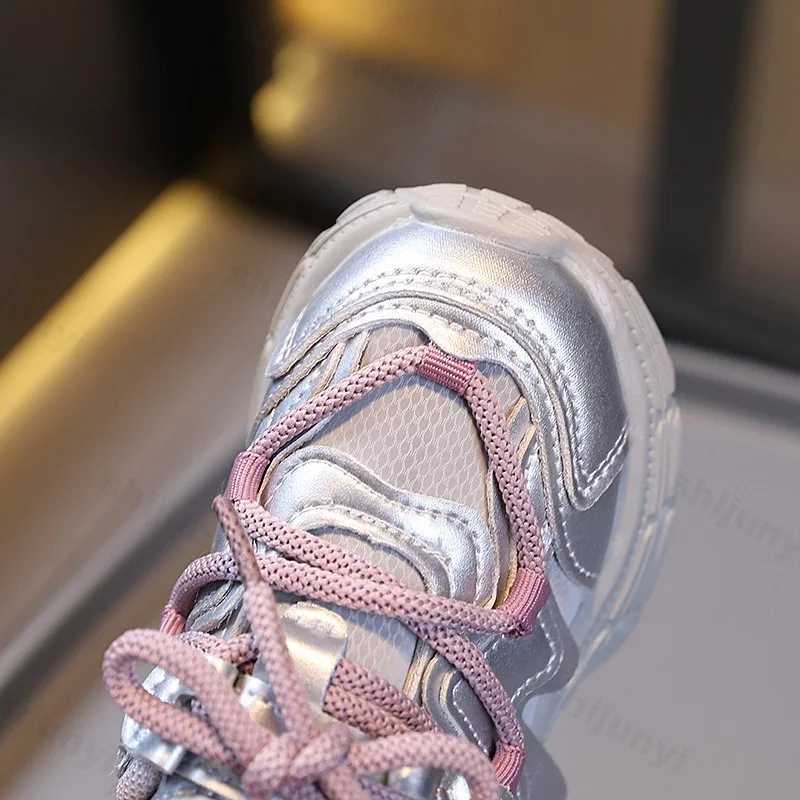 Children Casual Sports Shoes Girls 2025 Autumn Sneakers Breathable Anti Slip Fashion Running Shoes Toddler Outdoor Walking ShoesT251105