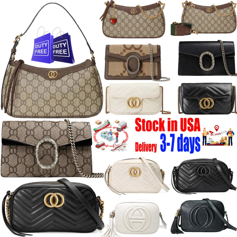 Free Shipping Designer Bag Luxury Bag Women Fashion Leather Chain Classic Letter Wallet Stylish High-End Shoulder Bags Ladies Underarm Bag Mini Crossbody Multi