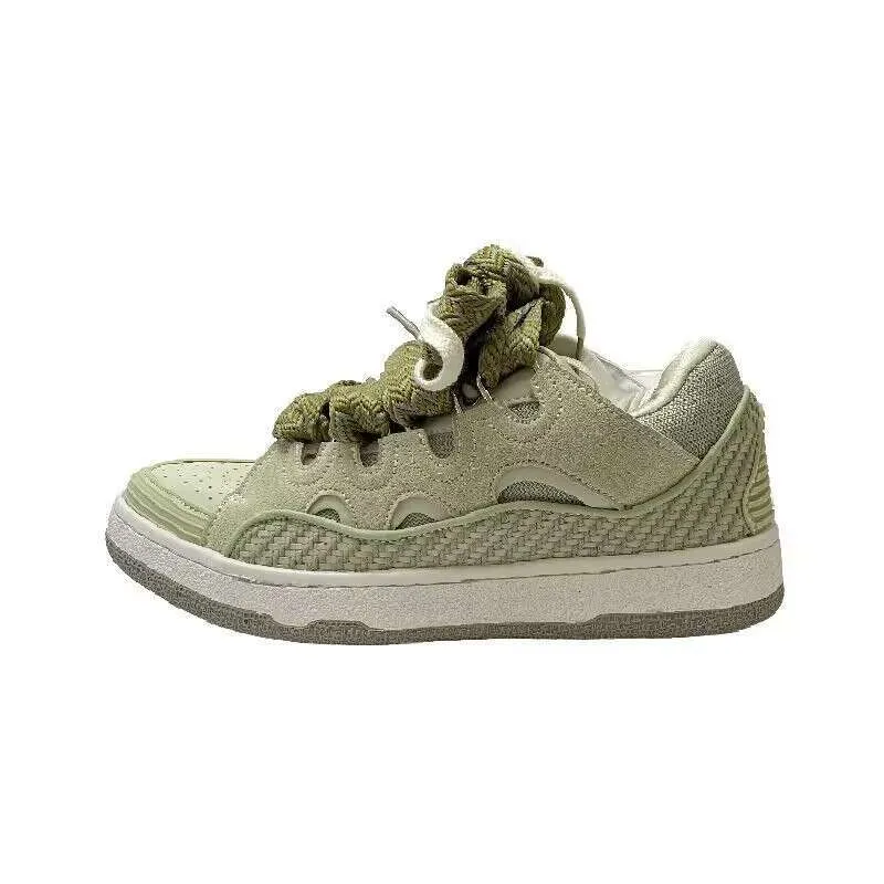 With Box Designer Curb shoes sneakers for men women black mens womens trainers Plate-forme casual chaussure platform35-44