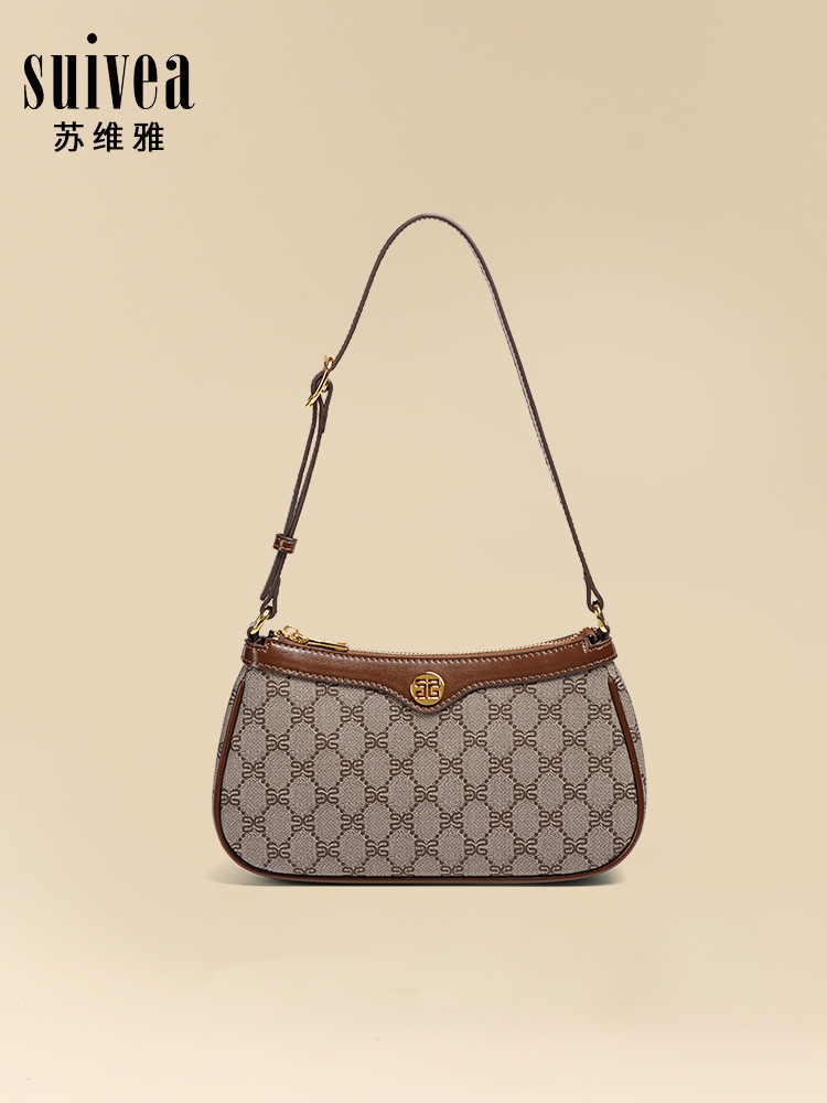 new style textured French armpit bag simple fashionable and versatile exquisite light luxury casual vintage single-shoulder bag