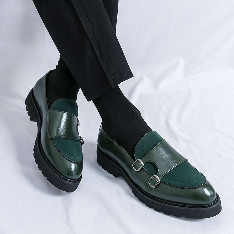 Men's shoes in plus size, new casual leather fashionable foot covers, business formal shoes, trendy suede loafers