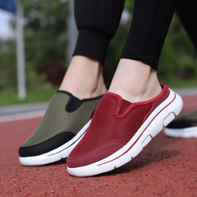 Large waterproof fabric couple style with half 36-48 size winter new item, one foot kick, no heel cotton trailer