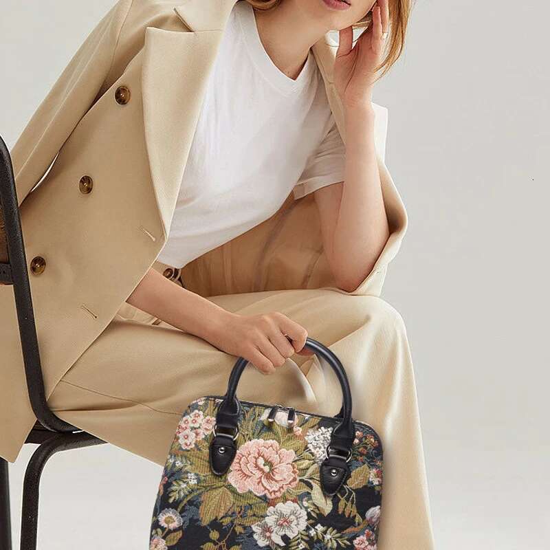 SA Tapestry Women Handbag Shoulder bag Crossbody Satchel Messenger Bag For office worker ladies P ra Parttern