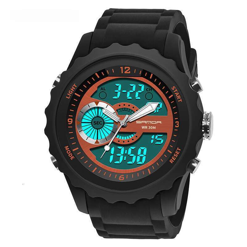 DHwatches Sanda New Men's Dual Display Electronic Fashion Sports Outdoor Trendy Brand Watch