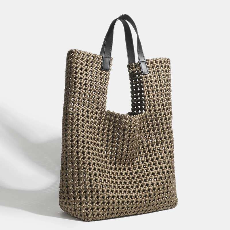 High Quality Ladies Handbags Hotsale Low Prices Pu Leather Daily Woven Handbag For Women Brand