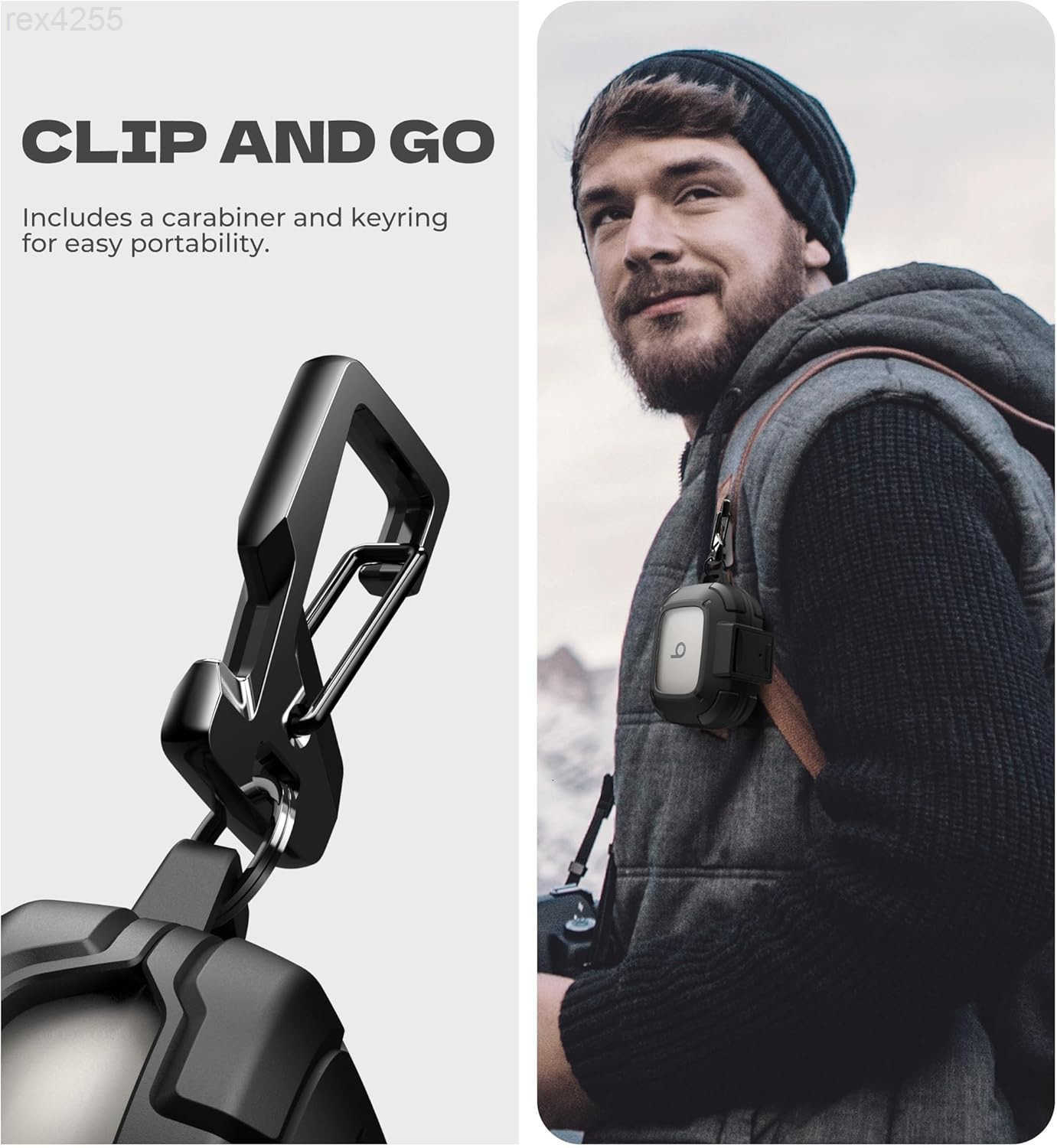 for Beats Powerbeats Pro 2 Case with DropProofL ockS hockproofR uggedB umperC asesP rotectiveC overw ithC arabinerK eyringC leanerK itf orP owerbeatsP