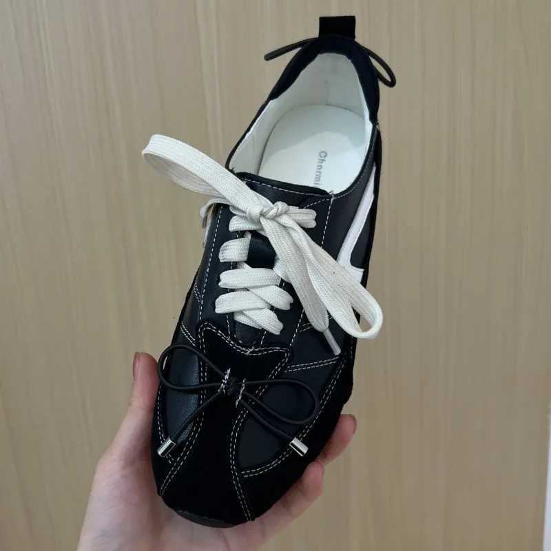 French Style Fion Round Toe German Training Shoes Wens Sneakers All-mah Inside Heightener Single Shoes Y251105
