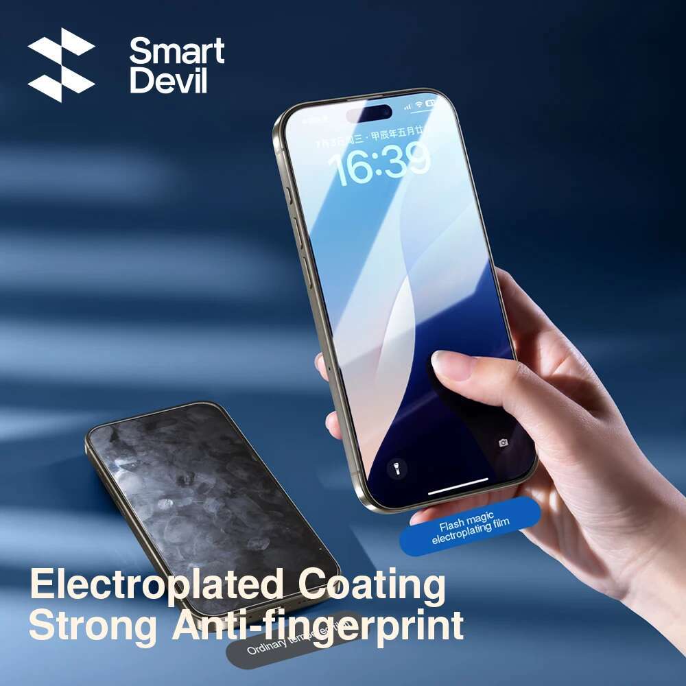 SmartDevil HD Tempered Glass Film Pro Max Privacy Screen Protector for iPhone 16Pro 16 16Plus 16e Anti-fingerprint
