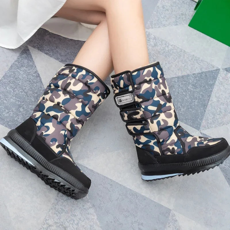 Mens Mid-calf Boots Outdoor Waterproof Men Snow Boot -40 Keep Warm Couples Boots Non-slip Platform Women Shoes Big Size 36-47251105