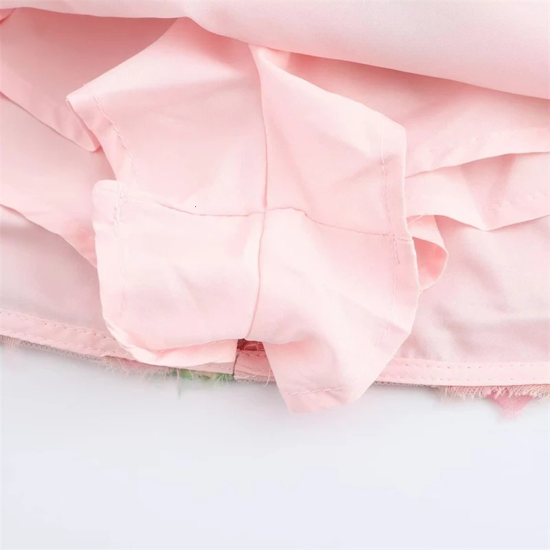 KEYANKETIAN Holiday Style Fresh Color Printed Mini Skirt Glitter Decorative Strap Zipper Womens Sweet Underwear 250402