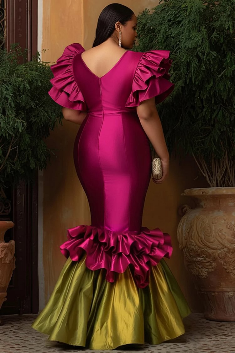 Dark Green Beach Evening Gowns Long Sleeves Prom Dress Chiffion Party Dresses For Woman Custom Made Vestidos De Noche 04