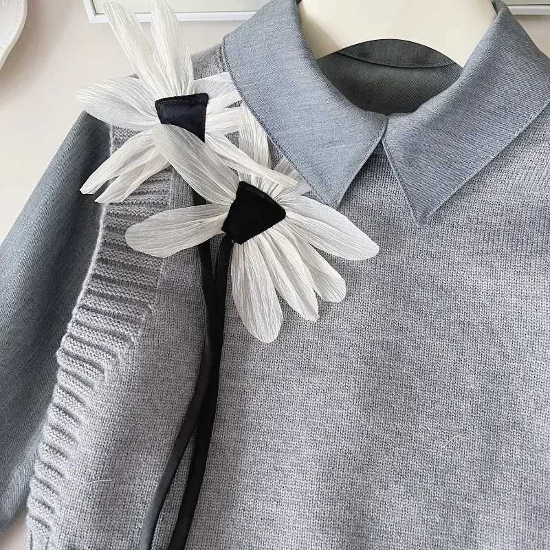 3Pcs Girls Clothing Sets Autumn Spring Knitted Sweater VestShirtsPleated Skirt Fashion Korean Children Princess Suits 2-7Yrs Y251105