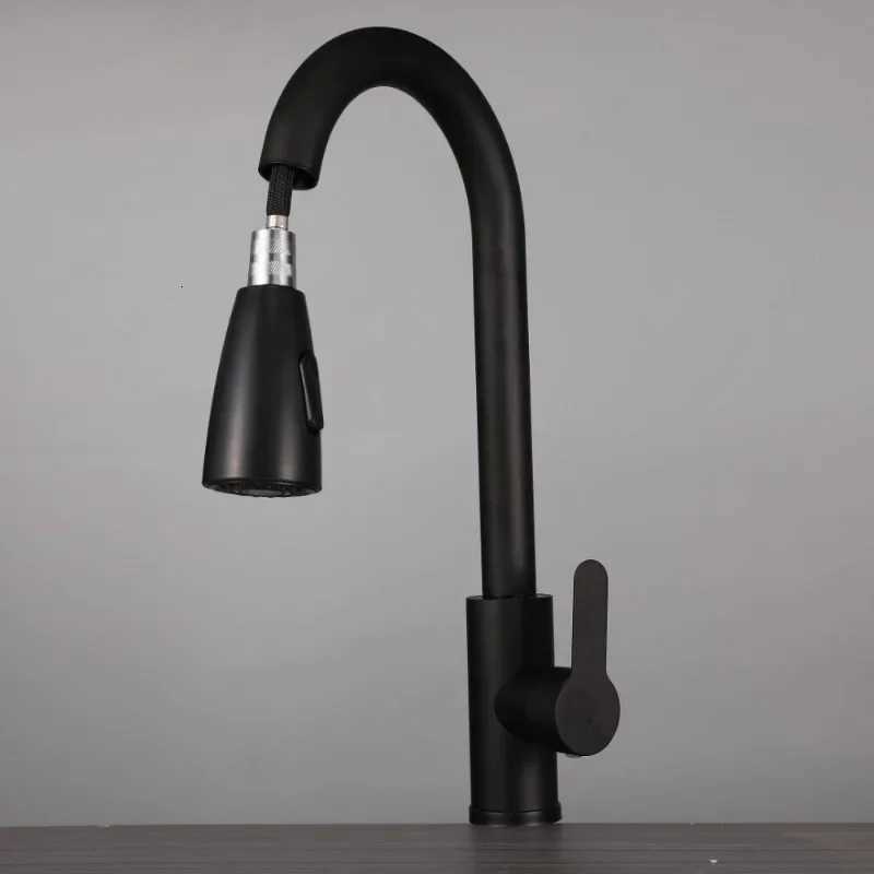 ZEXEF Articated Faucet Kitchen Sink Mixer Stainless Steel Spring With Two 360 Swivel Pl-out Modes Single-lr Accessory Y251104