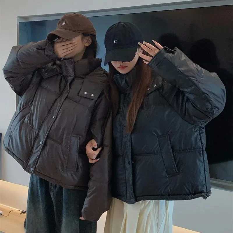 Women Winter Down Cotton Jacket 2025 New Women Loose Hooded Parkas Coat Korean Short Cotton Coat Thicken Cotton Padded JacketT251105