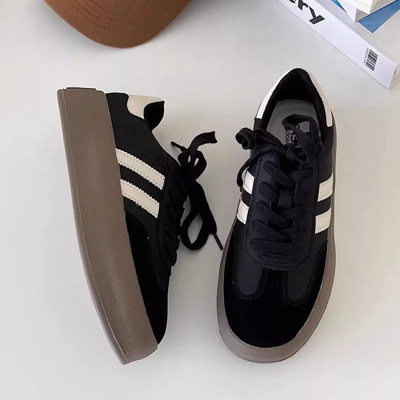 Designer casual shoes free shipping 2025 new round toe thick sole white shoes luxury board shoes wear outdoor for womens mens