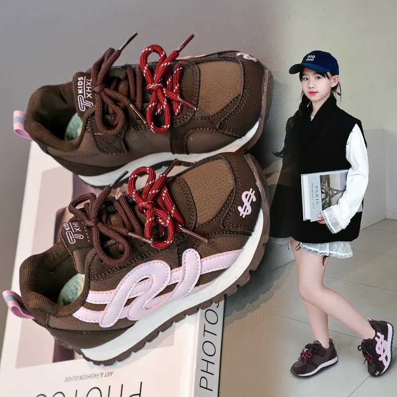 Childrens Sports Shoes 2025 Autumn Winter Fashion New Item Boys Girls Campus Fashion Anti Slip Soft Soled Outdoor Sports ShoesT251105