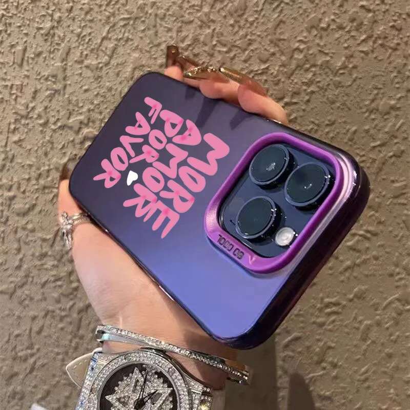Colorful Maximalist More Amor Por Favor Design TPU Basic Case For iPhone 16 15 Pro Max 16E 14 13 12 11 XS X XR 7 8 Plus Cover