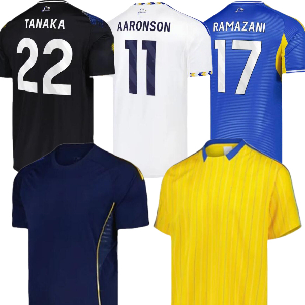AARONSON STACH OKAFOR 25 26 Soccer Jerseys BAMFORD CALVERT-LEWIN 2025 2026 JAMES STRUIJK home football shirt PIROE GNONTO AMPADU Leeds Top football Men Kids shirt 4XL