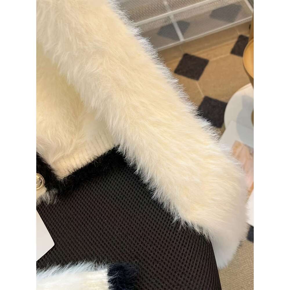 Women's Winter Plush Sweater - Soft Faux Fur Lined Thick Warm Pullover, Round Neck Long Sleeve Casual Chic Top For Cold Weather