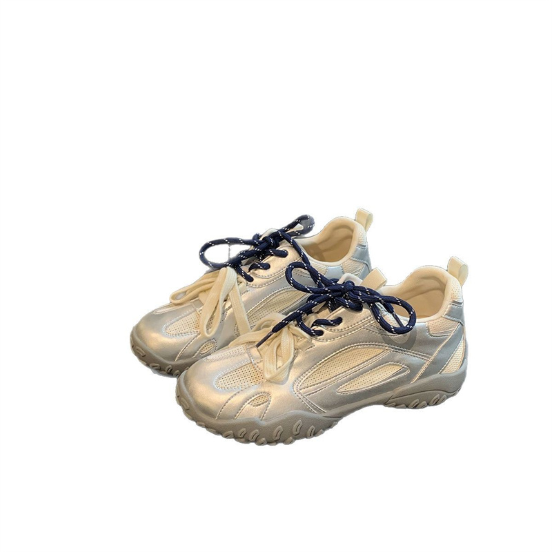 Designer casual free shipping 2025 new round toe thick soled shoes outdoor sports for women