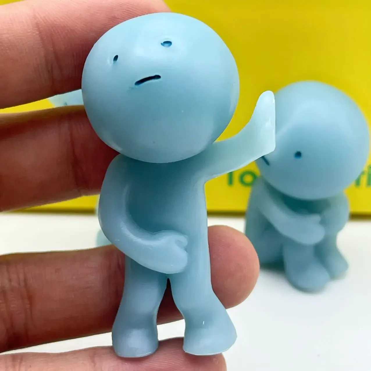 Toilet Series Smiski Blind Box Noctilucent Blue Doll Mystery Box Action Figures Doll Fans Children Surprise Birthday Gift Toy K251105