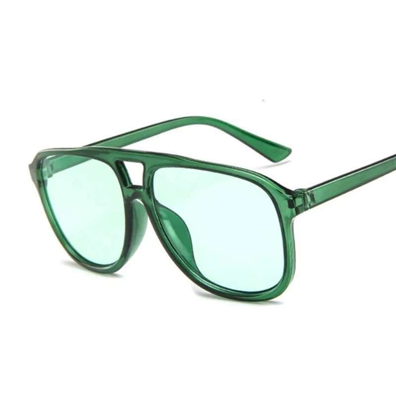 Green Oversized Pilot Sunglasses Woman Shades Retro Classic Vintage Sun Glasses Female Colors Brand Designer Oculos De Sol