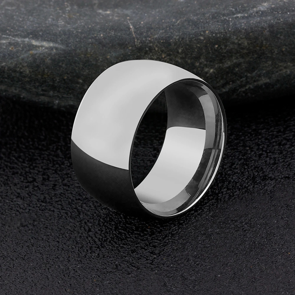TYO Fashion Round Charm Jewelry Stainless Steel Ring For Women Men Couple Punk Finger Ring Wedding Party Birthday Gift Wholesale 251031