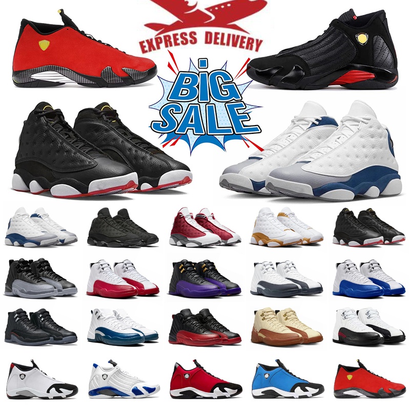 Fast delivery designer shoes 12s 13s 14s men basketball shoes Military Red Thunder White Cool Grey Game Royal Sneakers Blue sports sneakers 40-47