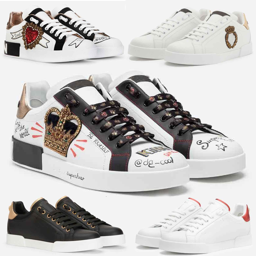 Sneakers Casual Elegant Shoes Perfect Calfskin Nappa Trainers White Black Leather Walking Famous dolcevita dolcecabana dolceshoes dolce and gabanna gabbanas dg 2