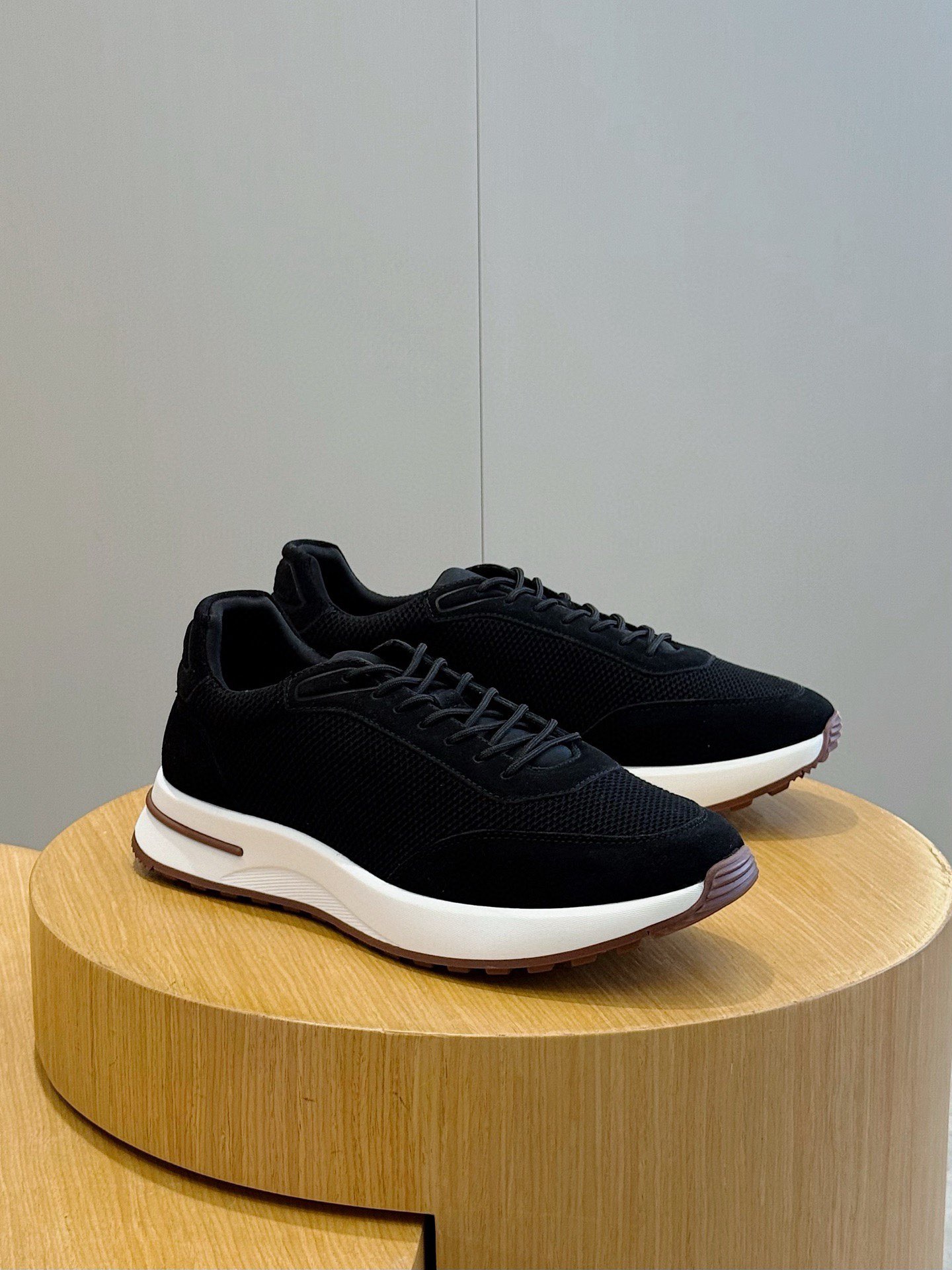 Top Quality Men Sneakers Shoes Week End Walk Trainers Three-dimensional Technical Knit Napa-leather Platform Skateboard Comfort Casual Walking EU38-46