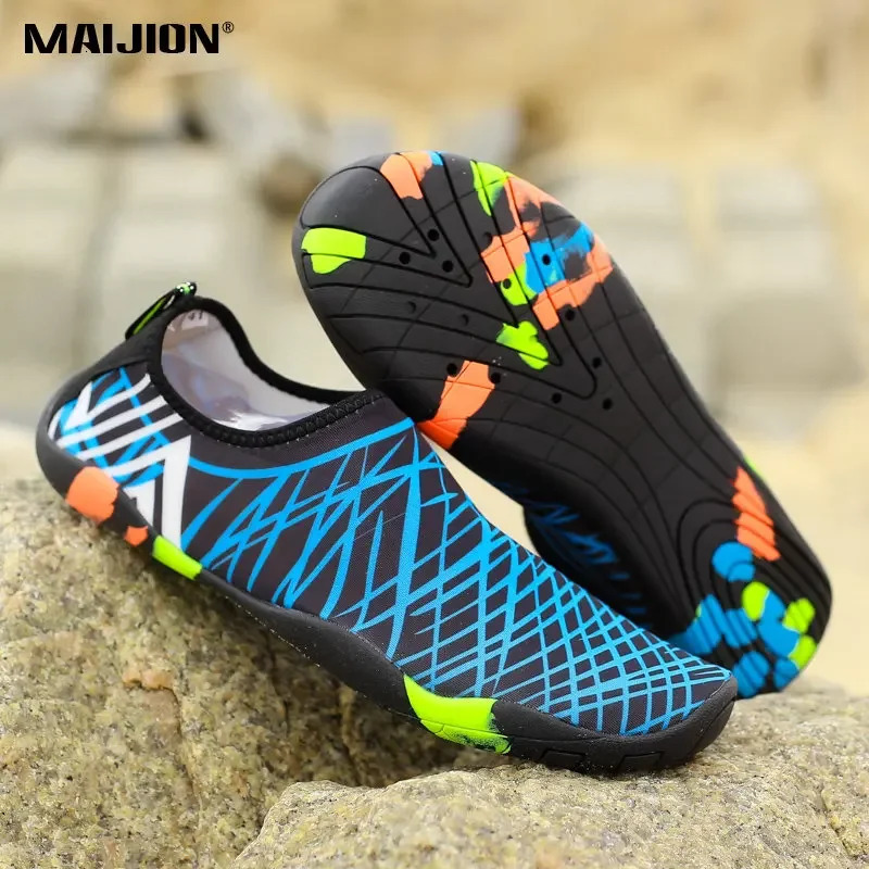 Men Women Aqua Shoes Sneakers Quick Dry Swimming Footwear Unisex Outdoor Breathable Upstream Beach Shoes 250402