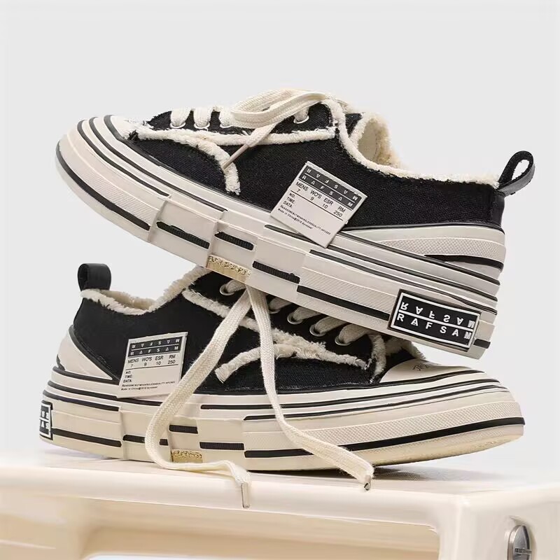 Couple canvas shoes women's retro versatile casual sneakers
