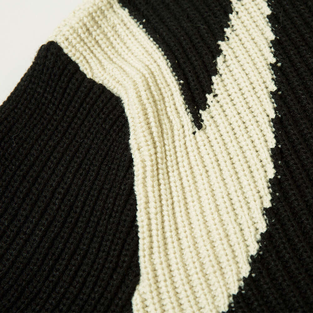 American Style Color Block Zipper Cardigan for Men, Autumn Street Fashion Brand, Stand Collar, Long Sleeve, Lazy Style, Loose Knitted Sweater