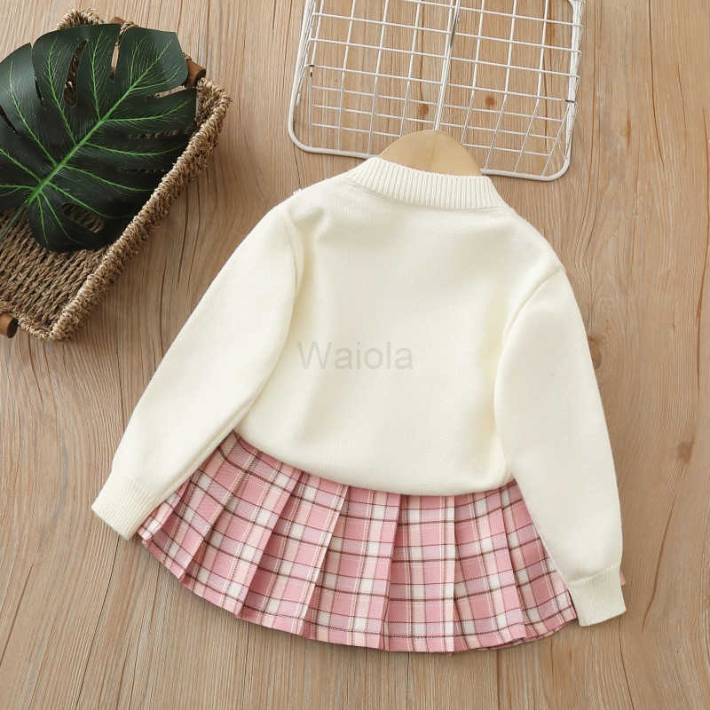 Sanrio Childrens Sweater Knitted Cardigan 2025 Autumn New Cartoon Cute Girl Cardigan Set H251105