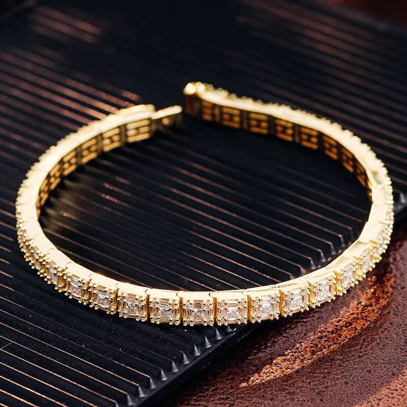 2023 New Women Men Bracelet Silver Gold Tennis Bracelet Luxury Jewelry Anniversary Birthday Mothers Day Gifts