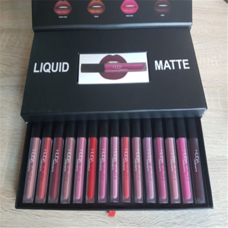 makeup Liquid Matte Lipgloss Lip Gloss makeup Long Lasting Waterproof Lipsticks cosmetic 16 Colors Set Beauty