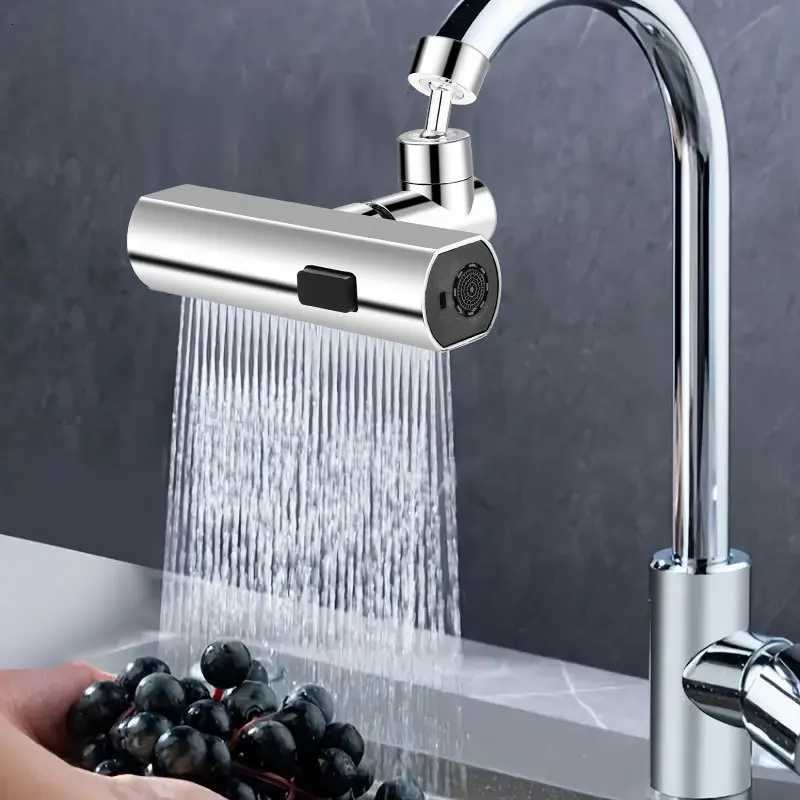 Three-speed Waterfall Water Outlet Mti-function Faucet Extender Universal Rotating Nozzle Splash-proof Kitchen Artifact Y251104