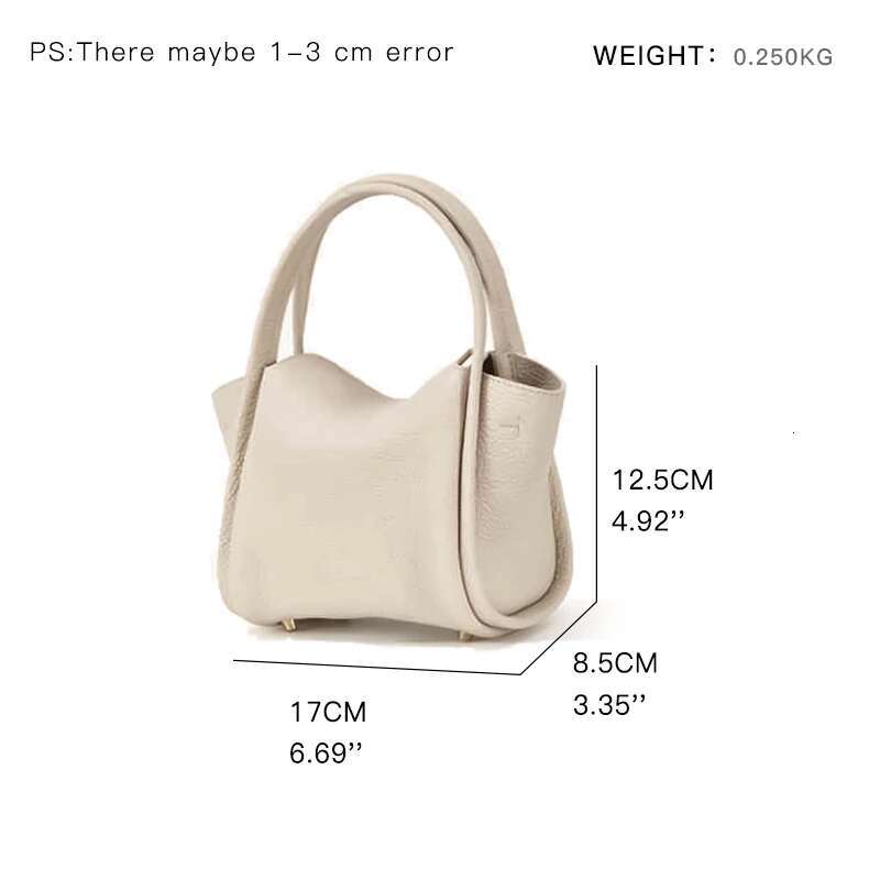 KOKOPEAS Genuine Leather Basket Handbag Brand Design Magnetic Buckle Shoulder Phone Purse Ladies Crossbody Commuter Bag
