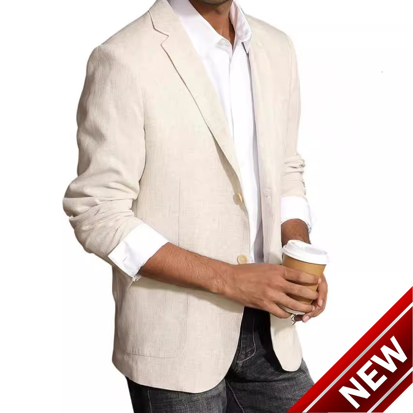 2025 mens spring top business casual printed double button suit jacket mens suit plus size British