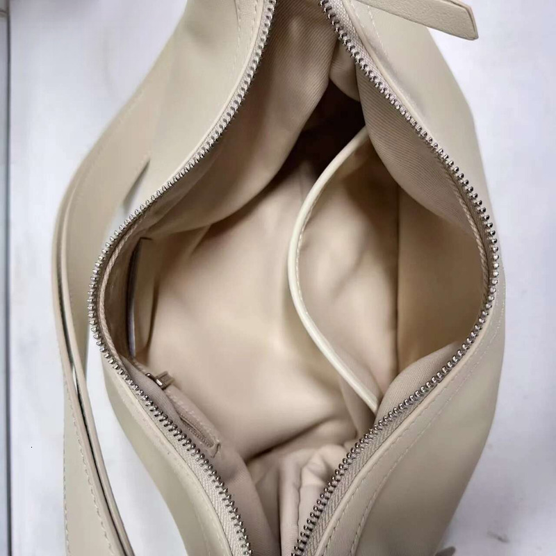 High Quality Leisure Retro Smooth Flap Hobo Hand Beige Kakhi Color Genuine Cow Leather Women Shoulder Crossbody Bag