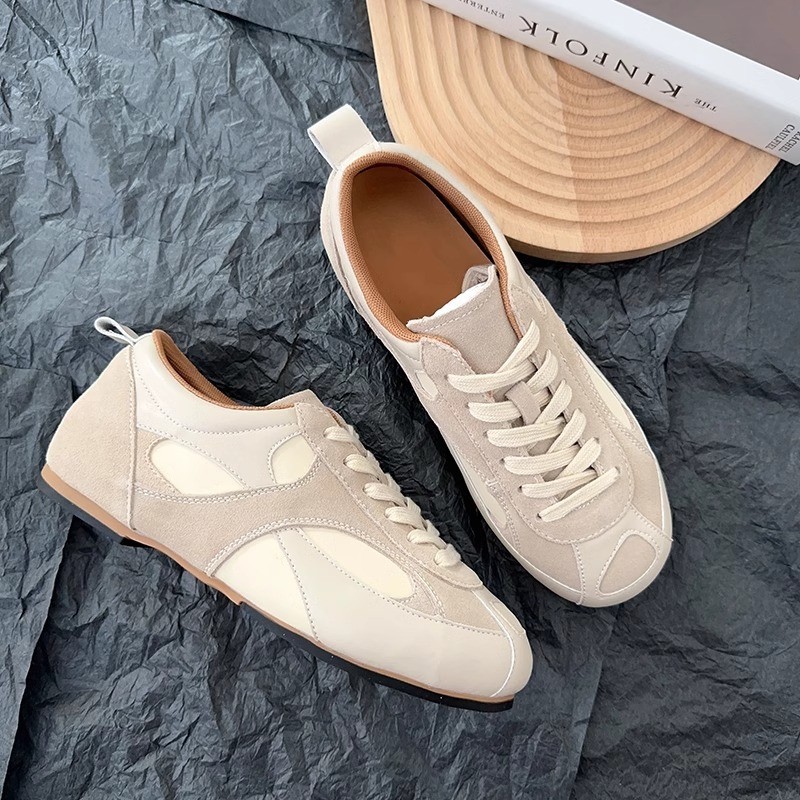 Maillard Retro Forrest Gump Shoes Women's Autumn New Fashion Versatile Flat Lace-up Athleisure Training Shoes2025