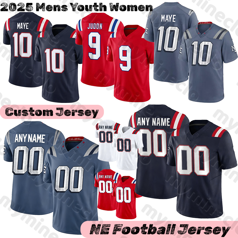 New EnglandS Patriotses Jersey PatriotsJersey Drake Maye Stefon Diggs Christian Gonzalez Tom Brady Rhamondre Stevenson Javon Baker Henry Game football jerseys