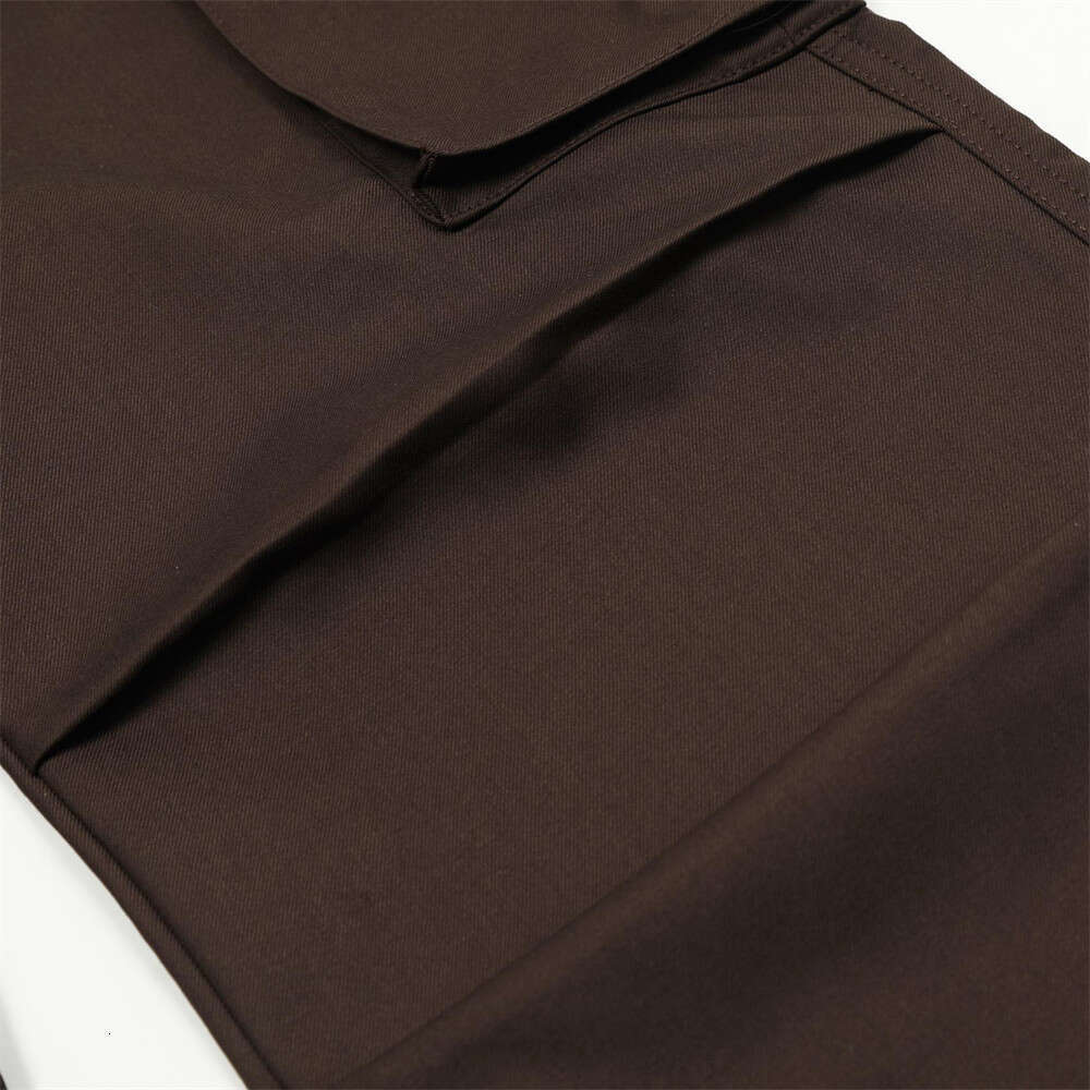 Loose Cargo Wide-Leg Men's Niche Design Pleated Paratrooper Casual Trousers Vibe Trendy Slightly Flared Pants