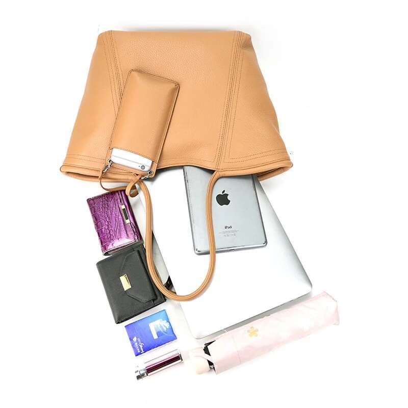 2023 Genuine Leather Women Handbag Cowhide Skin Bag Large Capacity Vintage Mother Shoppers Tote For Travel